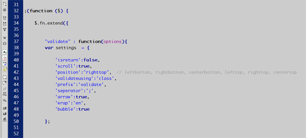 Javascript Code Screenshot